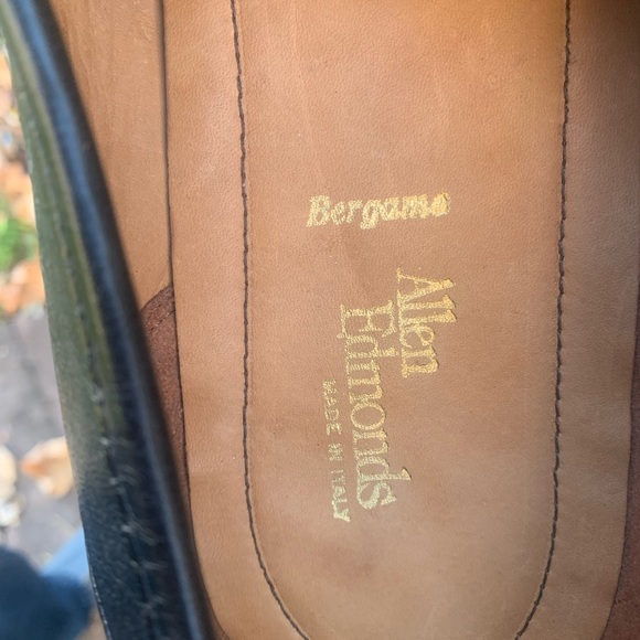 Allen Edmonds “ Bergamo “ Size 15D Classic Black Leather Slip-Ons - Picture 5 of 8